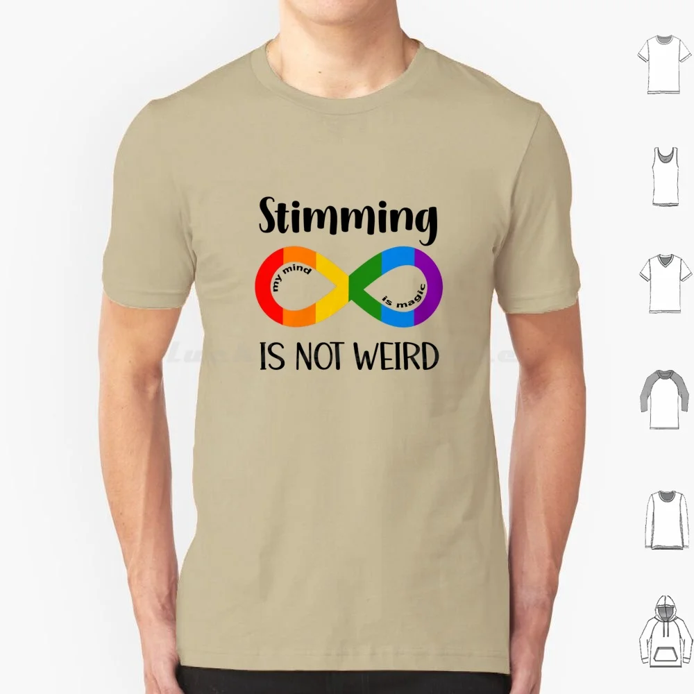Autism Stimming Hand Flapping Stim Sensory Processing T Shirt Big Size 100% Cotton Autism Stimming Autism Awareness