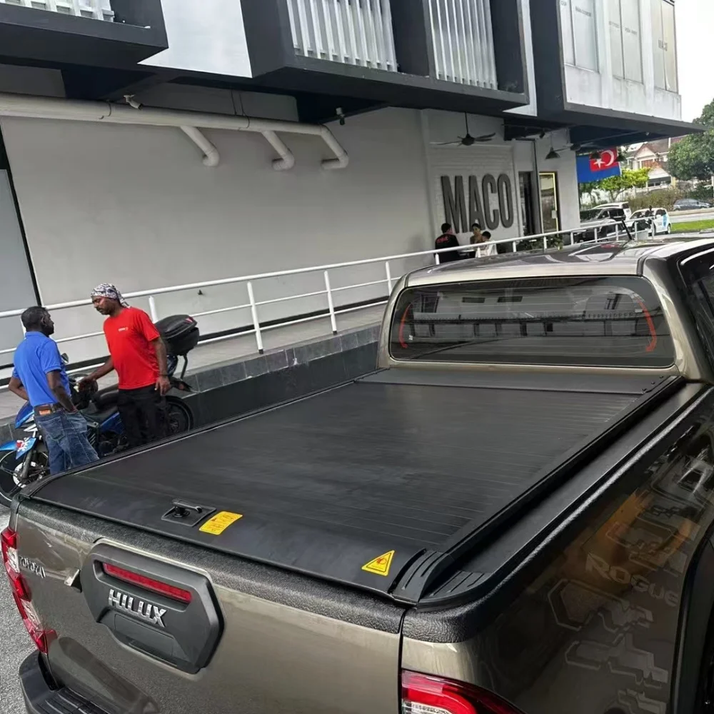 

Wholesale Custom Aluminum Alloy Retractable Truck Bed Cover for Tundra Soft Roll-up for Tacoma Tonneau Waterproof Locking