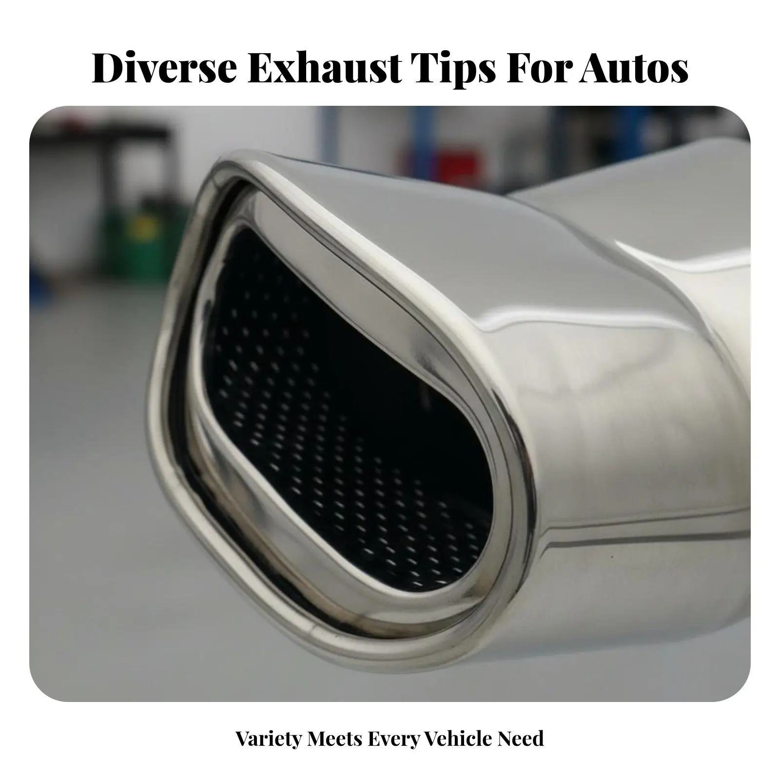 Stainless Steel Exhaust Tip Noise Reduction Stainless Steel Acoustic Damper Tip Universal Tailpipe Cover