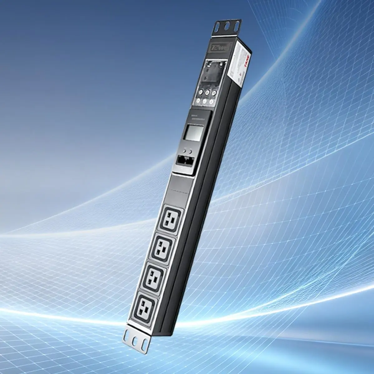 towe-rs485-modbus-pdu-intelligent-4-voies-16a-iec-c19-1u-montage-en-rack-19-pouces-unite-de-distribution-d'alimentation-avec-affichage-lcd-pour-serveur-rack-et-idc