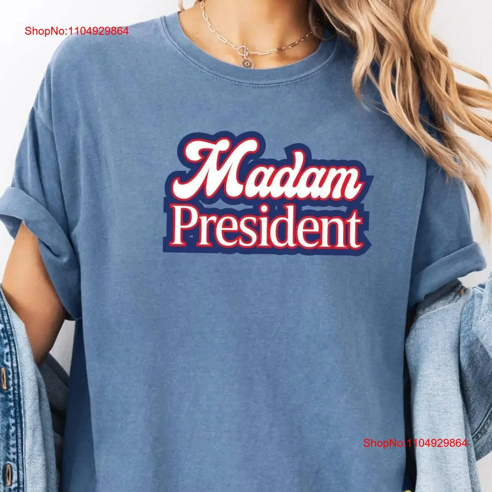 

Футболка Madam Philippe Harris Kamala Fan 2024, винтажная стираная дышащая эластичная уличная одежда с рисунком