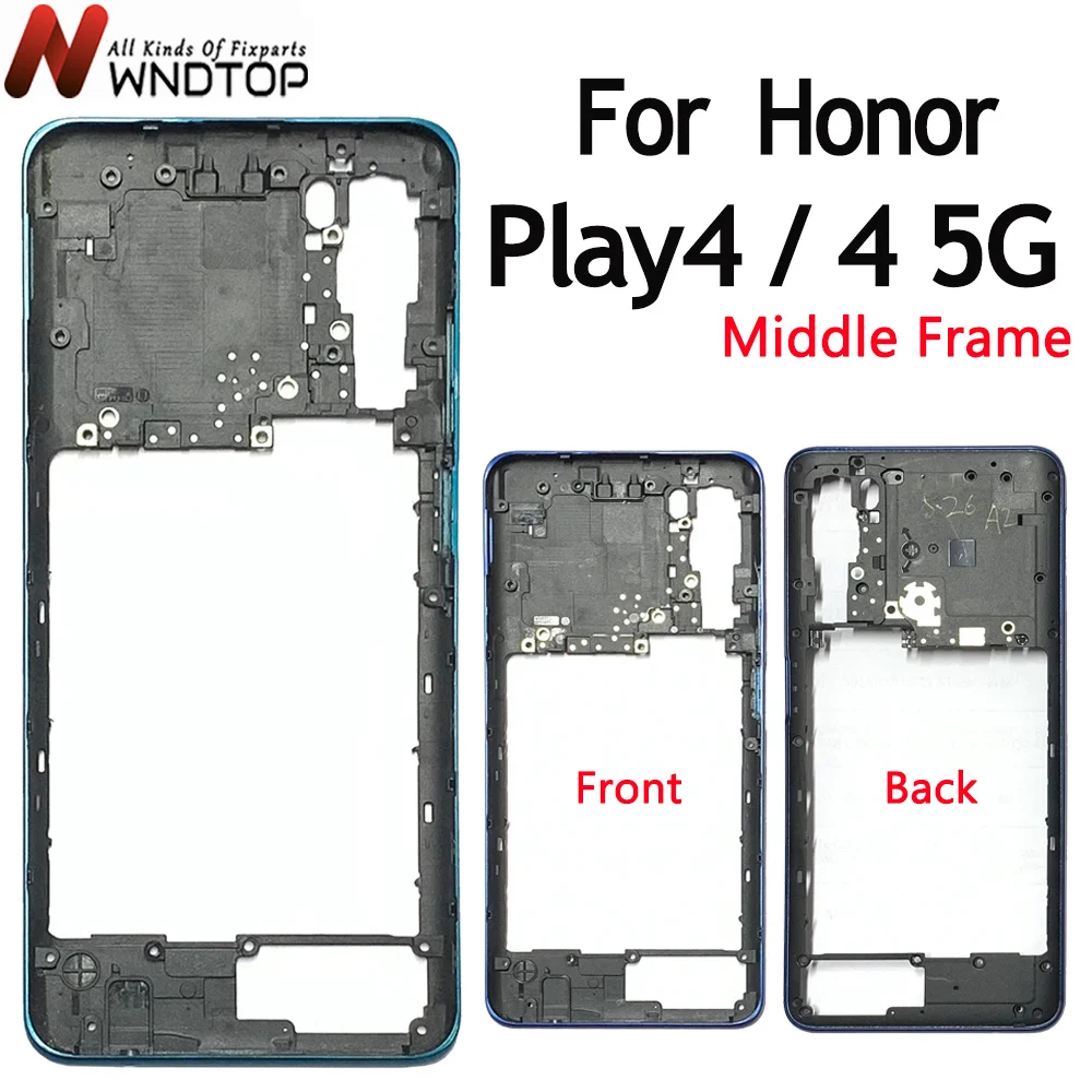 

6.81" For Huawei Honor Play 4 5G Middle Frame Bezel Faceplate Rear Frame Repair Spare Replace Parts For Honor Play4 Middle Frame