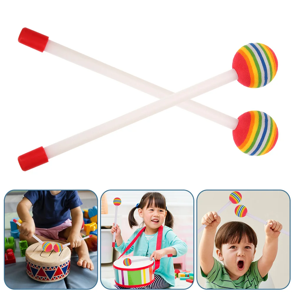 

6 Pcs Sponge Stick Practical Drumstick Sticks Light Percussion Accessory Lightweight Plastic Kids Use Child