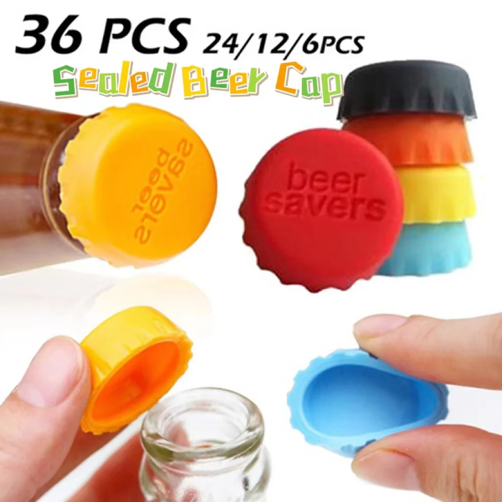 Gel Bottle Cap Sealed Beer Cap Reusable Silica Vinegar Soy Sauce Bottle Soda Cola Cap Wine Protective Stopper