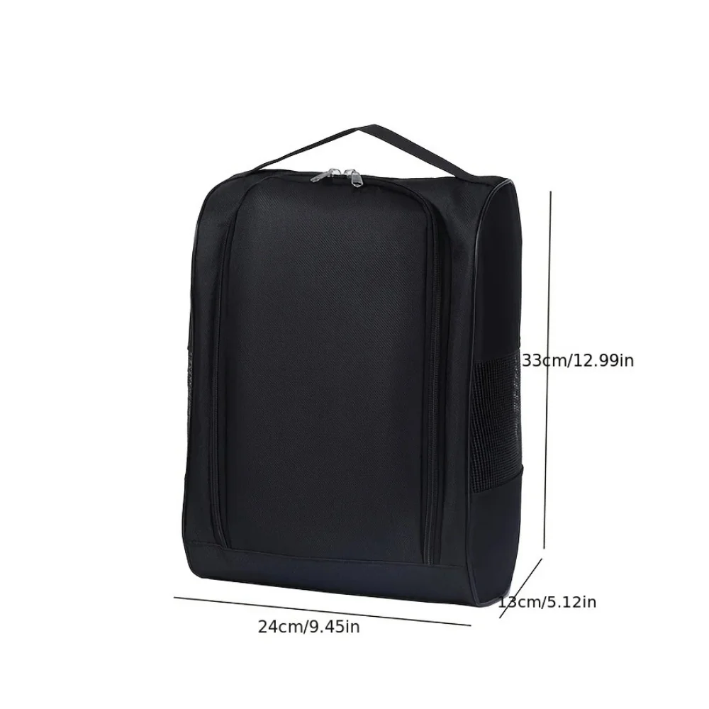 Portable Golf Shoe Bag Oxford Cloth Shoe Carrier Bags Breathable Lightweight Golf Handbag Dustproof Football Tennis Shoe Bag