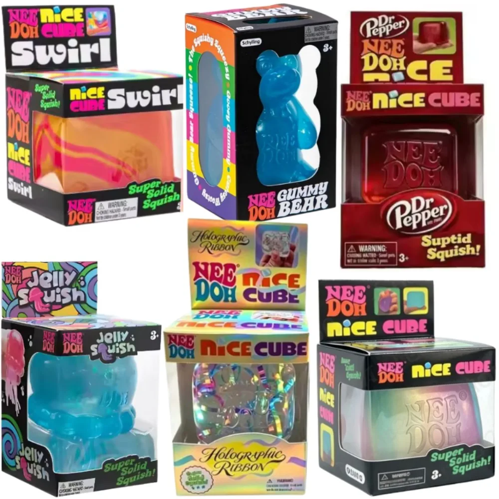 Nee doh Nice Cube Sensory Nice-Sicle Stress Relief Squishy Anti-Anxiety Squeeze Object For Focus ADHD Population Carefully Gifts
