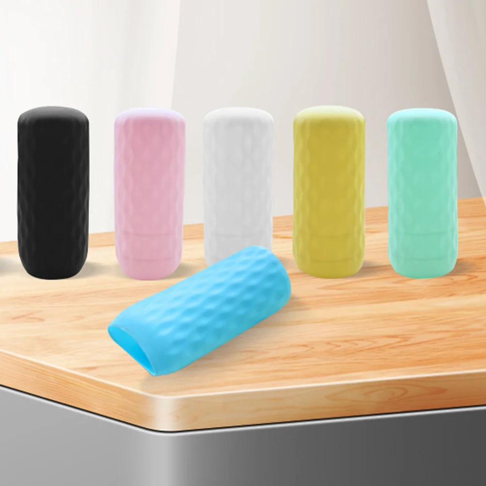 

6Pcs Travel Bottle Leak-Proof Silicone Sleeves Elastic Container Covers for Shampoo Shower Gel Travel Protection