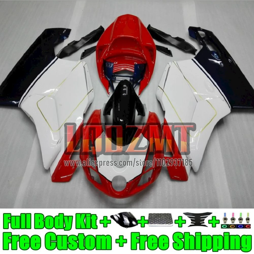 Body For DUCATI 749S 999S 749 999 S R 749R white stock 999R 03 04 05 06 27No.4 999 749 2003 2004 2005 2006 Injection Fairings