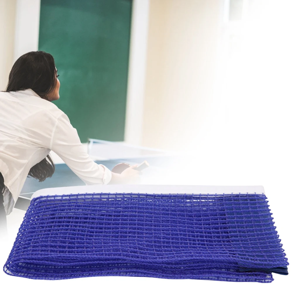 

180cm Portable Simple Polyester Tennis Table Ping Pong Net with Metal Bracket Sports Replacement AccessoriesBlue Sports Supplies