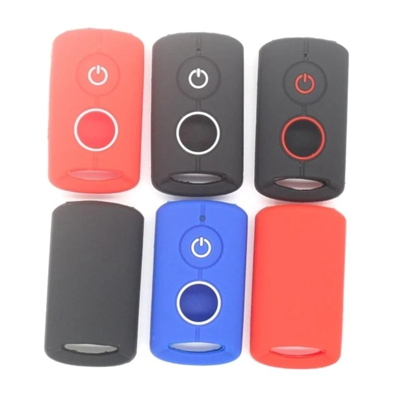 กุญแจรถมอเตอร์ไซค์ระยะไกล Keyless Shells Outer Chells ครอบคลุมเคสยางนุ่มสำหรับ NVX155 QBIX Aerox Jauns 2 XMAX300