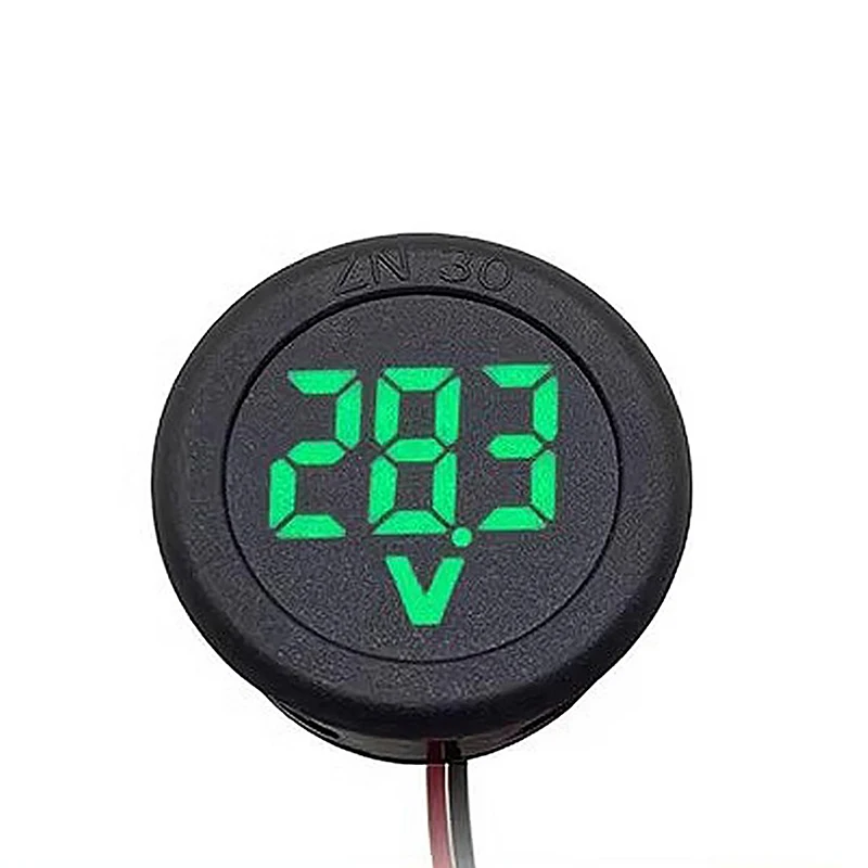 1Pc Hoge Kwaliteit Digitale Display Circulaire Tweedraads Voltmeter Dc Digitale Voltmeter Head Display Bescherming Tools