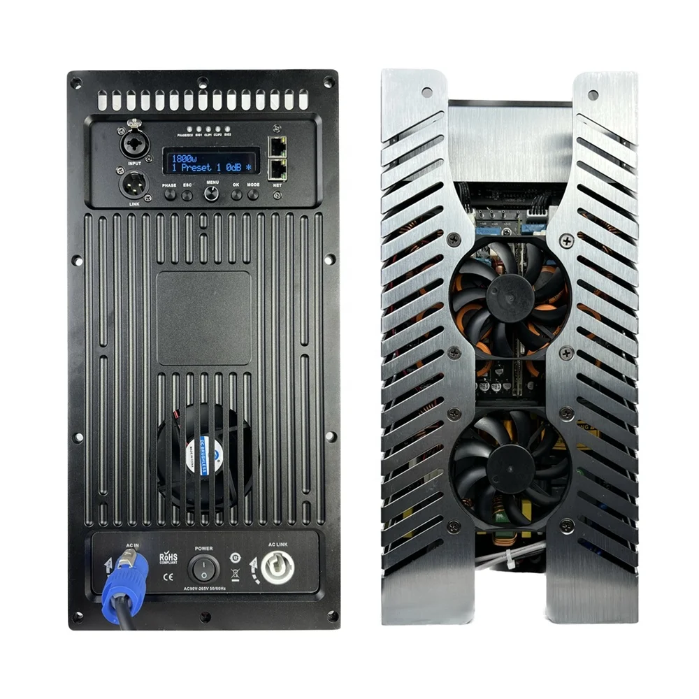 

High Power Active Amplifier Module D2000 2*2000W 21" Subwoofer Box DSP Amplifier Board Powered by Germany ALLDSP