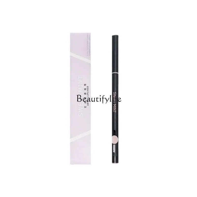 

Double-head lip liner outlines lip shape, long-lasting color rendering, three-dimensional full lipstick