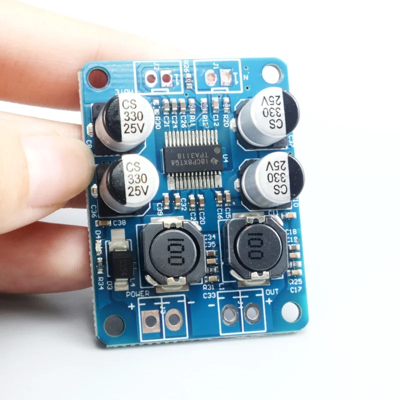 32-pin chip original TPA3118 60W DC 8V-24V single channel digital audio power amplifier board amplifier module