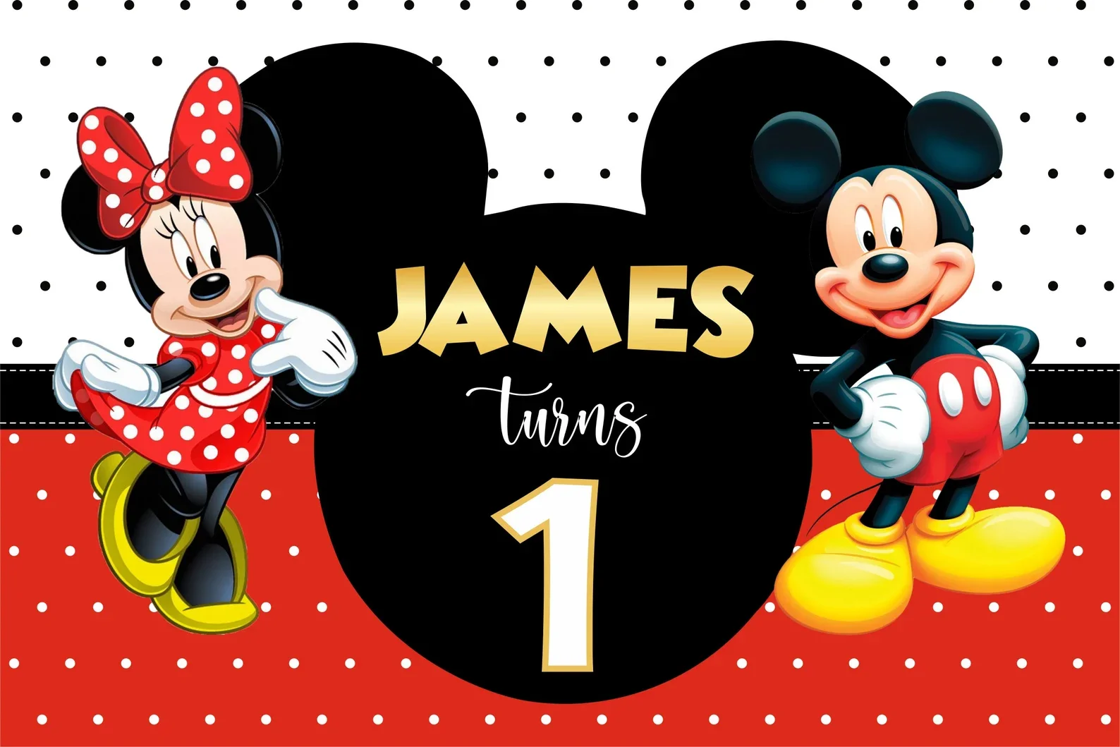 Hoạt Hình Disney Mickey Minnie Mouse Chúc Mừng Sinh Nhật Bé Trai Bé Gái Sinh Nhật Nền Decors Đảng Phông Nền Cho Bé Biểu Ngữ