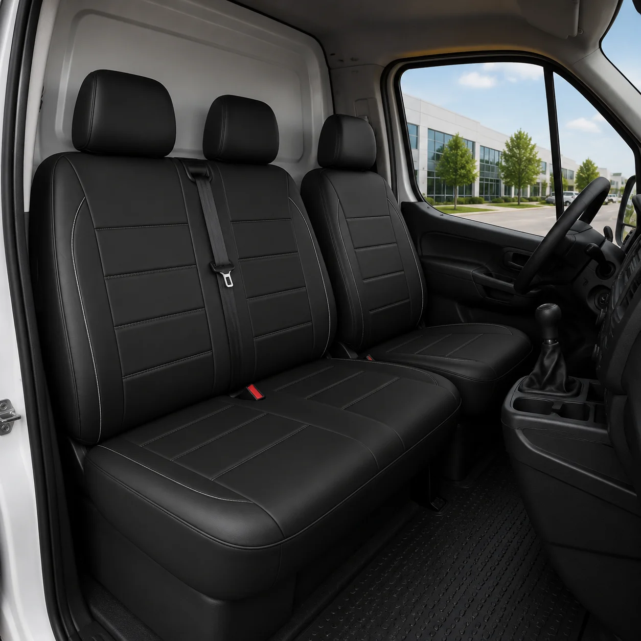 PU-LKW-Sitzbezug 2+1 Sitz LKW-Sitzbezug LKW-Innenausstattung – Detail 1
