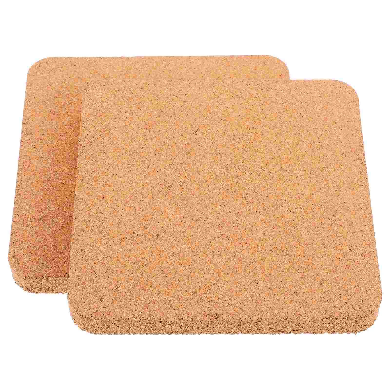 

2 Pcs Wall Panel Cork Board Office Corkboard Felt Self Adhesive Floor Planks Bulletin