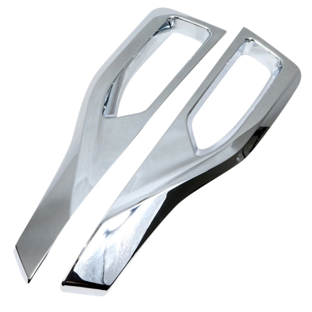 

A61E-For Nissan Leaf ZE1 2018 2019 2020 2021 2022 Chrome Front Fog Light Lamp Cover Trim Foglight Bezel Decoration Frame