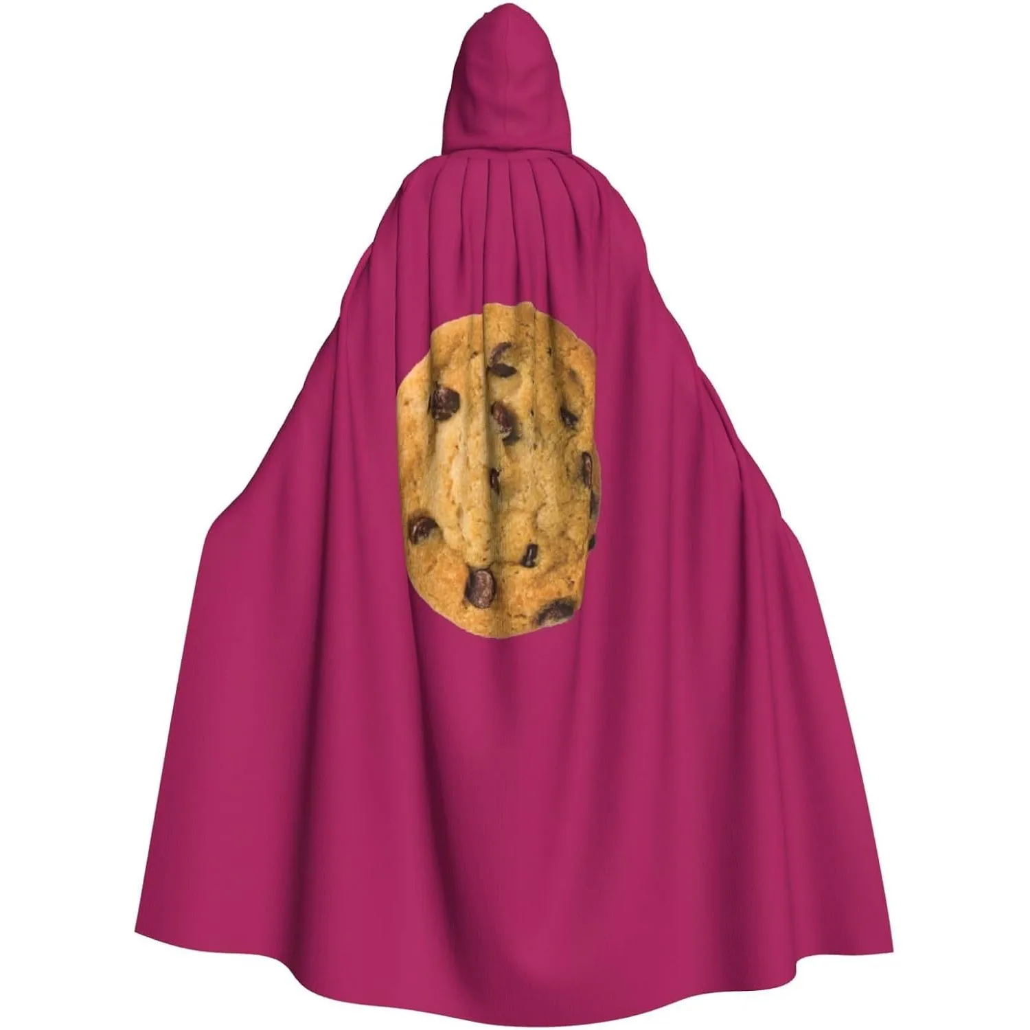 Chocolate Cookie print Adult Hooded Cape Carnival Festival Cape Cosplay Robe Costume party Gothic Carnival