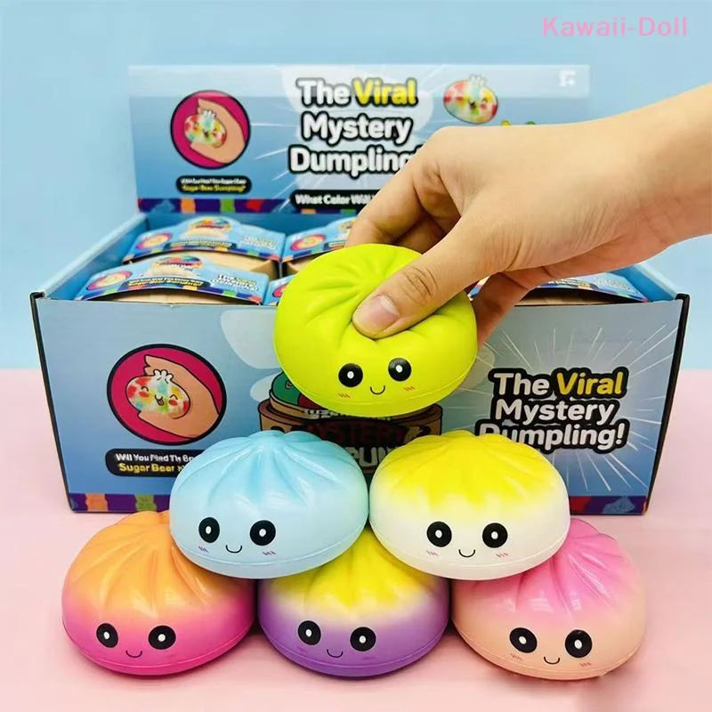 [DO]Random One Dumpling Pressure Ball Slow Rebound Soft Pinch Decompression Office Home Decorat Birthday Gifts[DO]
