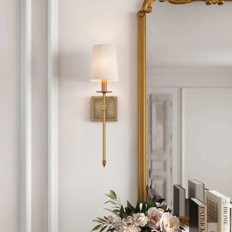 American Industrial Style Wall Lamps Copper LED Wall Sconces Restaurant Cafe Bedroom Apartment Hallway Home Decoration Luminaire