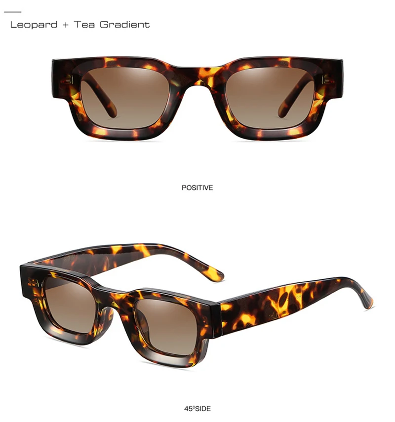 SHAUNA Vintage kleine quadratische polarisierte Sonnenbrille, modische Anti-Blaulicht-Brillengestelle – Detail 9