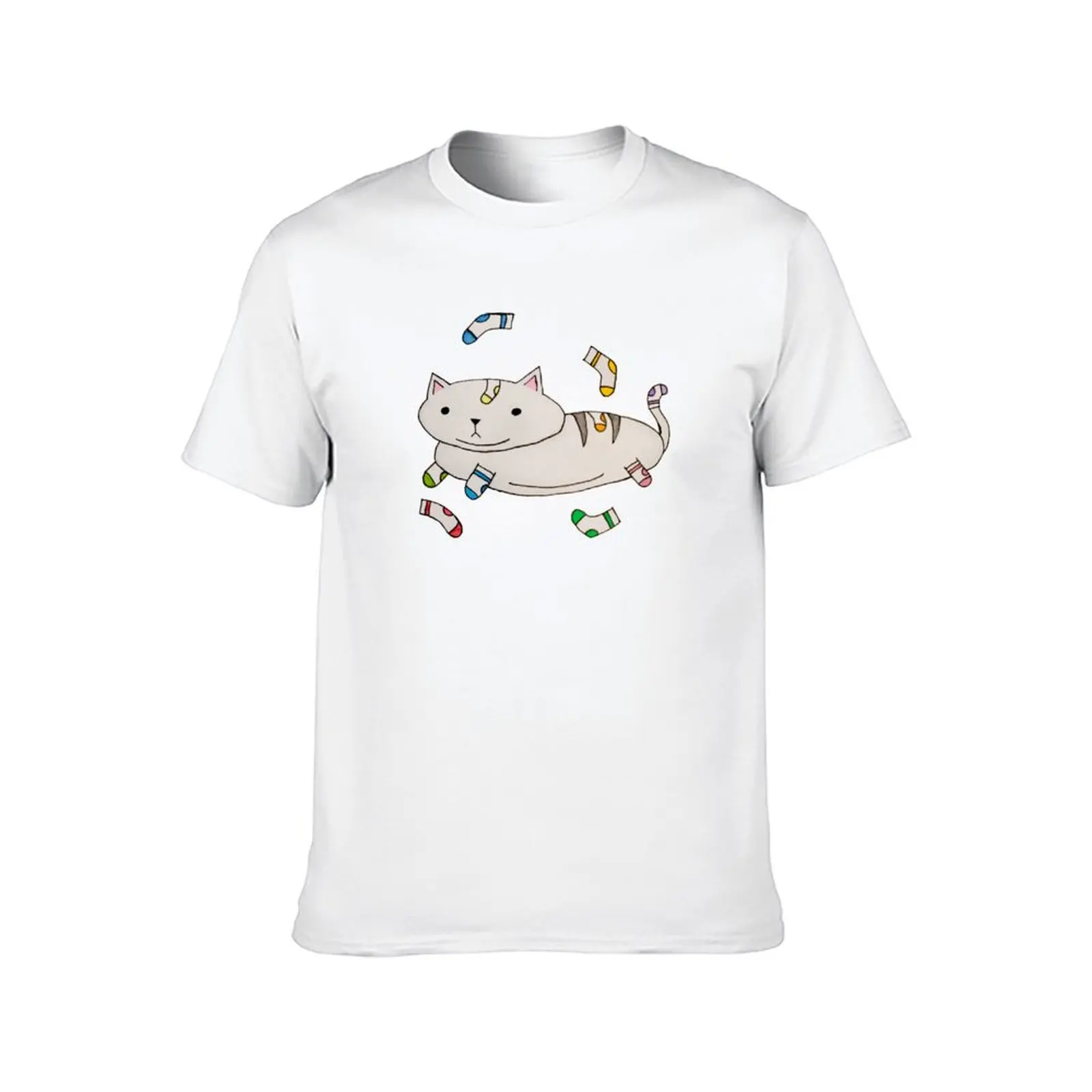 رغيف مع جوارب تي شيرت جرافيك تي شيرت للرجال تي شيرت للرجال حزمة تي شيرت أبيض #2