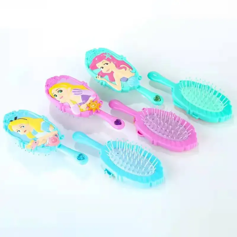 Disney princess hair comb cartoon animation character air cushion massage comb hairdressing tools children girl birthday gift