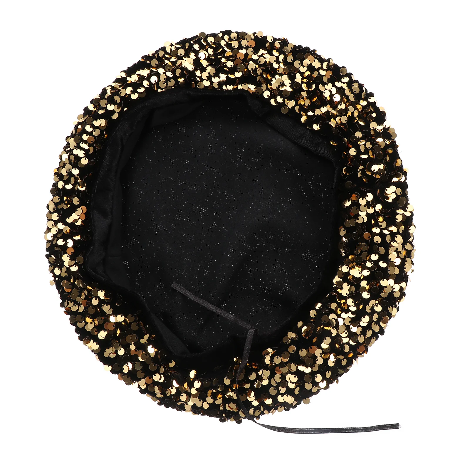 

Sparkly Sequin Beret Fashion Shimmer Hat for Women Winter Autumn Foldable Lightweight Comfortable Travel Accessory