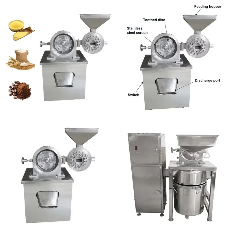 for Multifunctional Automatic Grain Processing Machinery Electric Dry Mill Grain Grinder