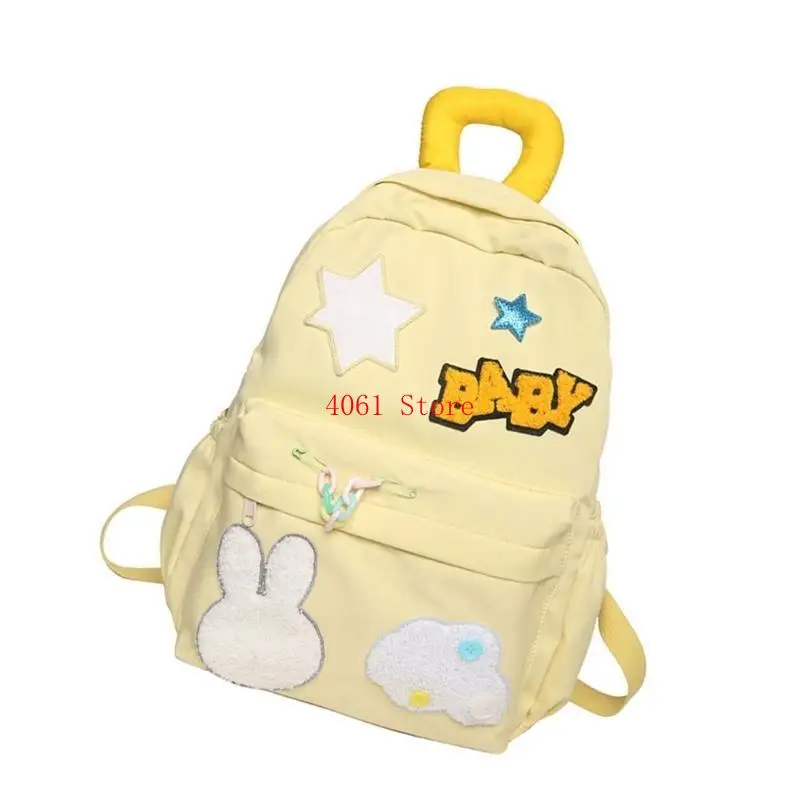 

Fashionable School Bag Nylon Laptop Backpack for Teenagers Large Capacity Daypack Casual Book Bag Travel Rucksack