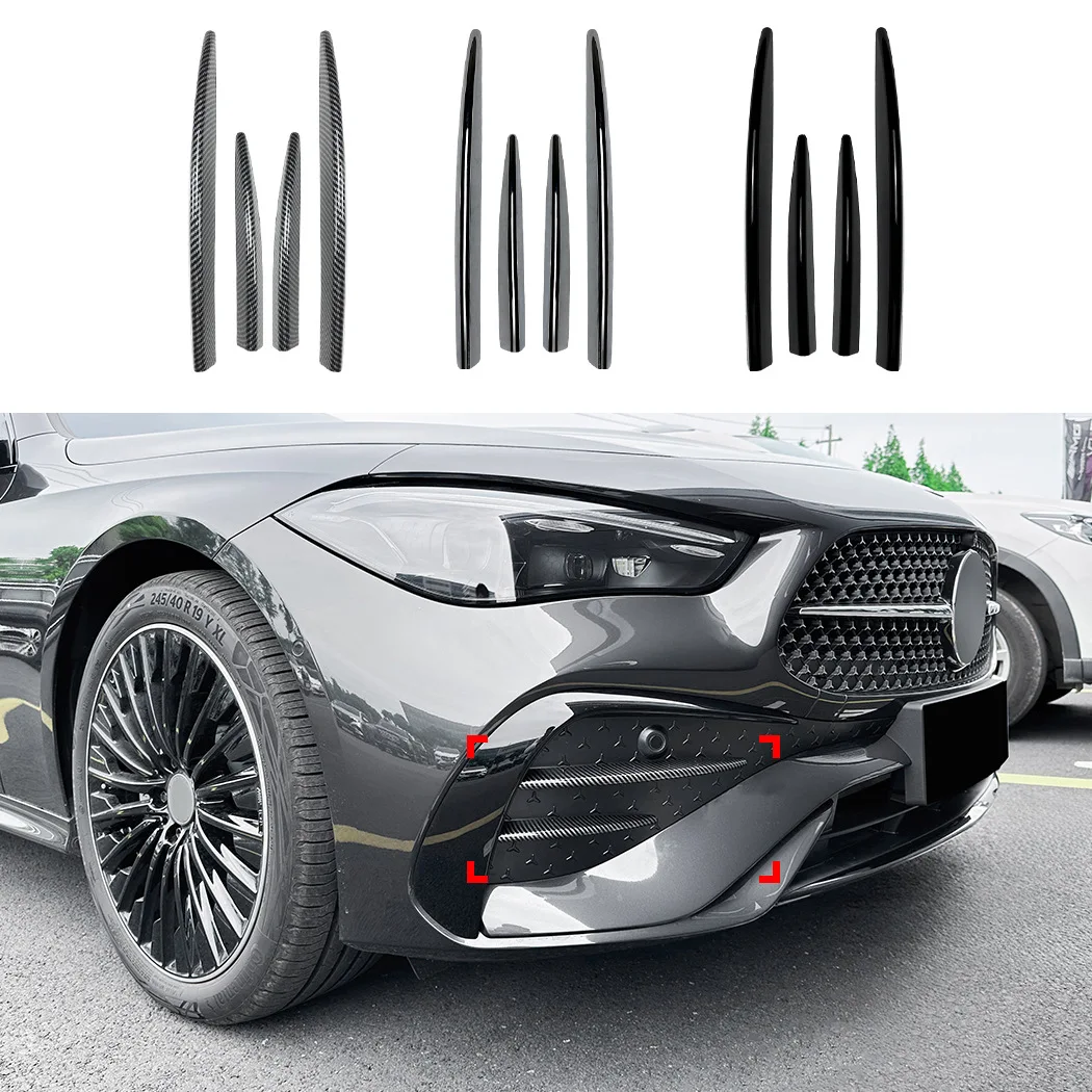 

Front Bumper Spoiler Side Air Vent Trims For Mercedes Benz CLE Coupe C236 2024+ AMG Car Wind Knife Air Blade Body Exterior Kits