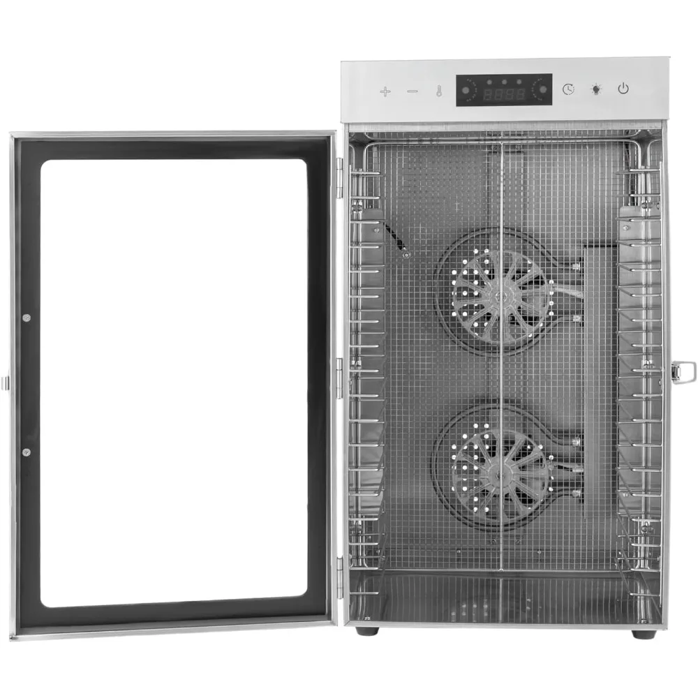 18층 상업용 식품 건조기, 육포용, 800W 대용량 식품 건조기, 스테인리스 트레이 포함