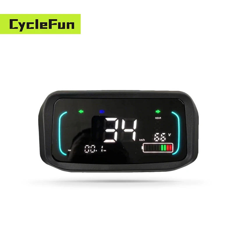 

48V 60V 72V 84V 96V 108V KMH/MPH One-LIN YXT Speed LCD Speedometer Display for Electric Scooter Fardriver Votol Controller