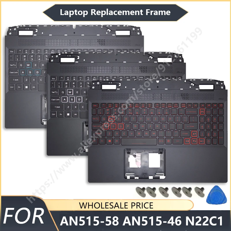 

For Nitro 5 AN515-58 AN515-46 N22C1 Original New US Keyboard Laptop Palmrest Upper Top Case Backlight Replacement Keyboard