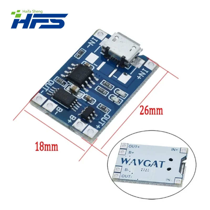 Smart Electronics 5V type-c Micro USB 1A 18650 Lithium Battery Charging Board With Protection Charger Module for Arduino Diy Kit