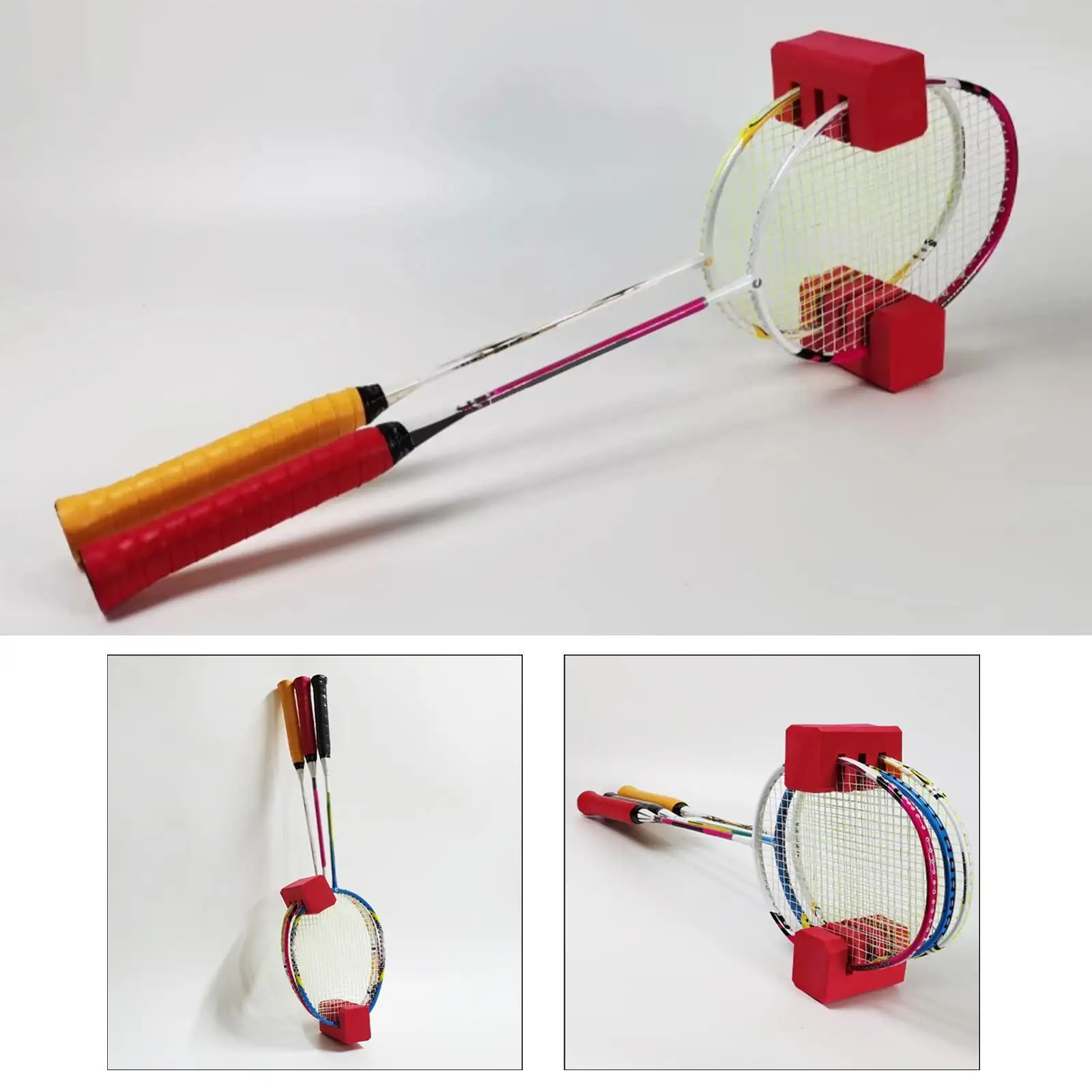 

Держатель для бадминтонных ракеток из материала EVA, защитная подставка-держатель для ракеток, стойка для демонстрации и хранения в игровой комнате или спортзале
