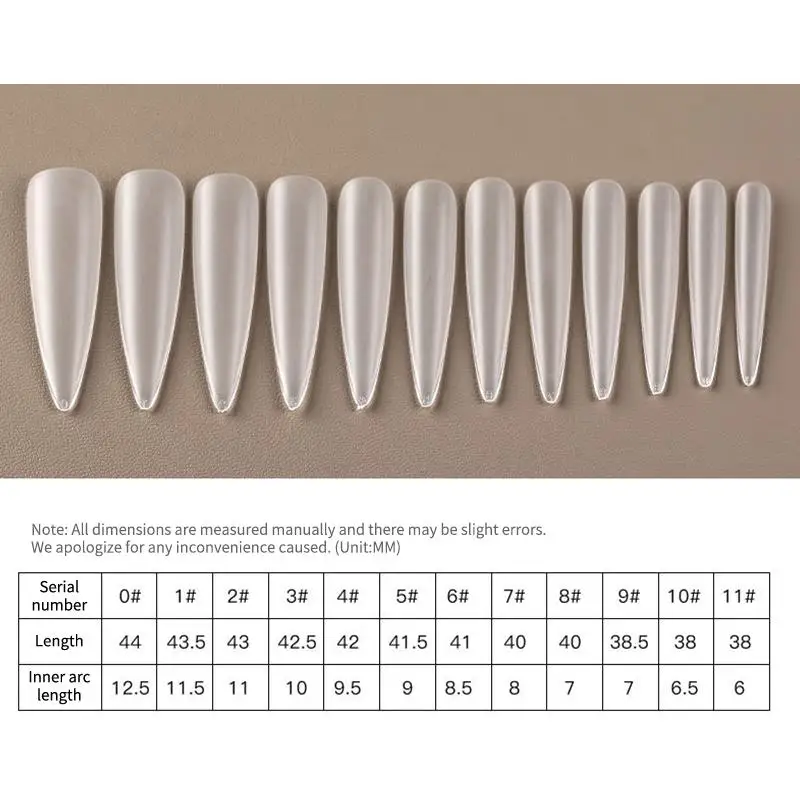

Fake Nail Tips Full Cover Assorted Sizes 240 510 PCS Press On Nails Durable for Daily Wear at Home Salon