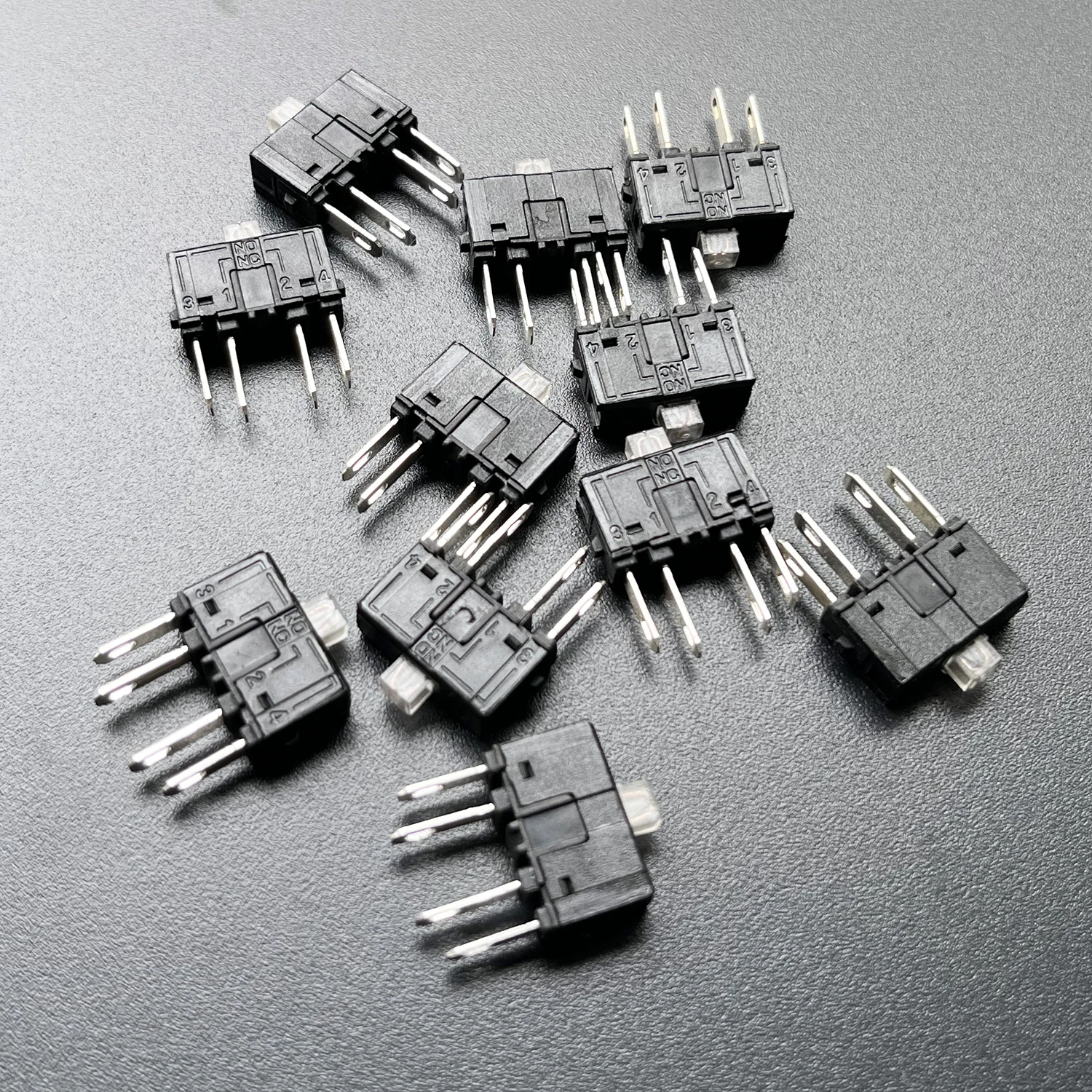 10 Pieces 4 Pin Anti Vandal Switch Terminal 1NO1NC Miniature Relay