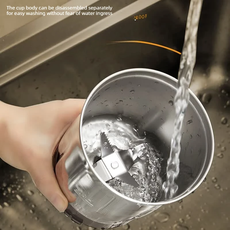 Unisex Stainless Steel Powder Grinder, Multi-Function Herbal Spice Mill Crusher for Home, Strong Motor Fine Powder Output