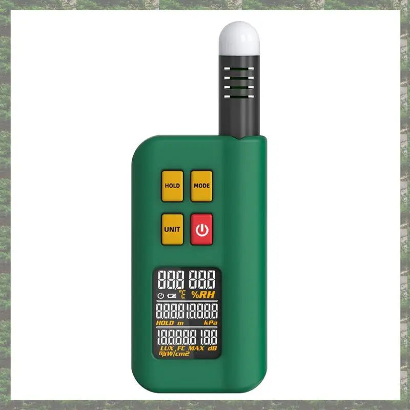 BSIDE GX1 6 In 1 Environment Detector Hygrothermograph Air Gauge Illuminometer Noise Meter Elevation Meter