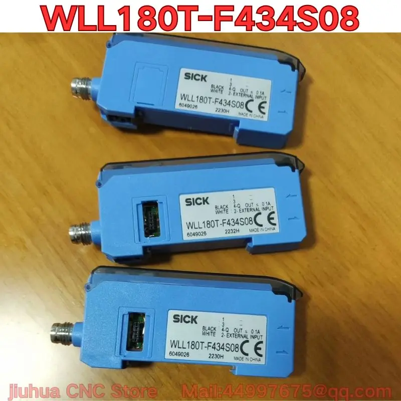 Used WLL180T-F434S08 fiber amplifier functions tested normal