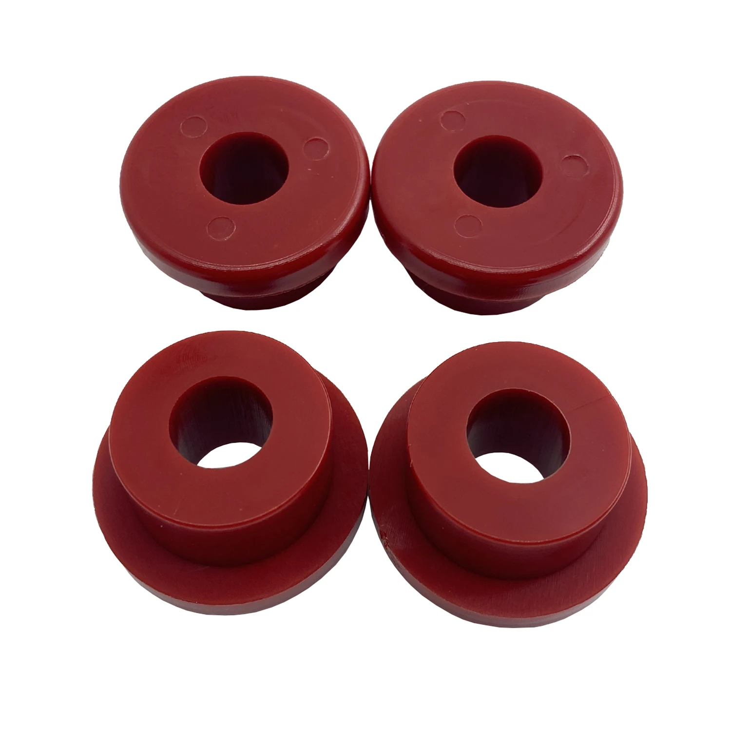 Bujes elevadores de manillar de goma roja aptos para Harley Sportster FXD Dyna FX Super Glide FXR 1984-2017