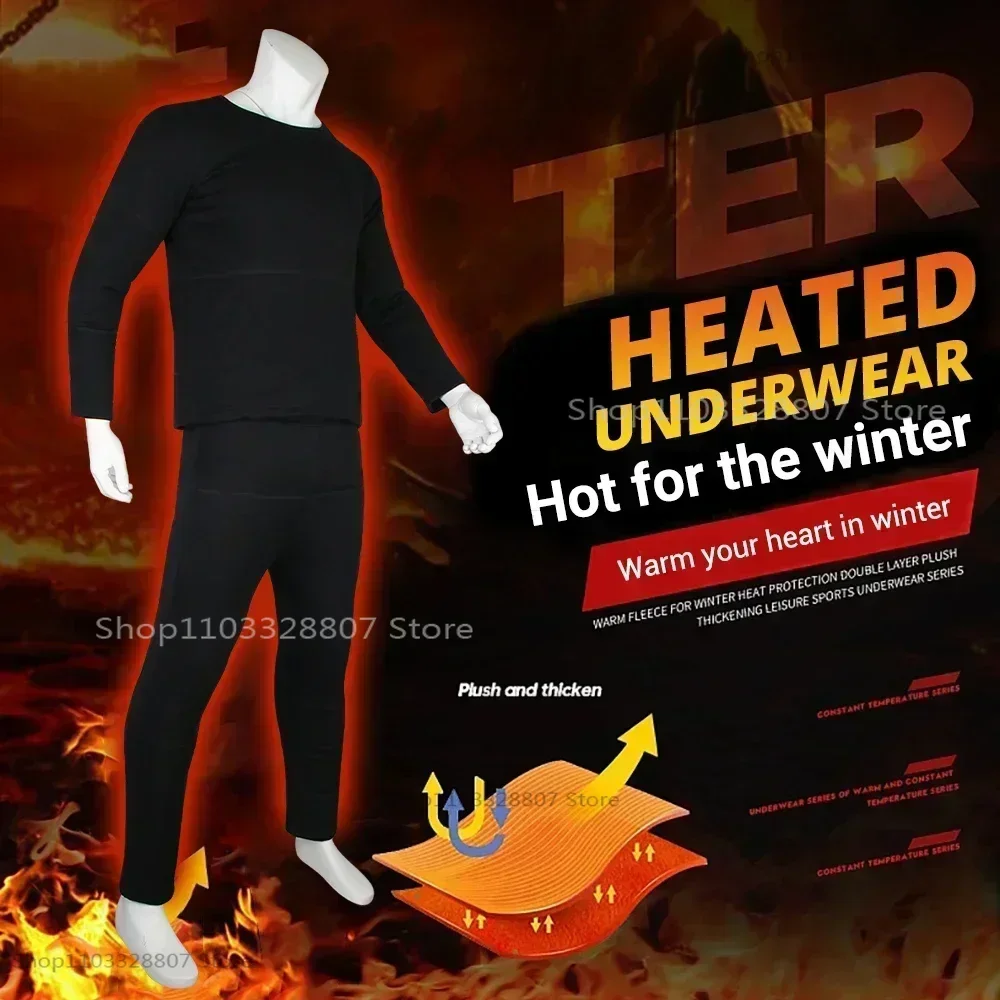 New Zone 28 Heated Winter Man Heated Suit Underwear Motorcycle USB Electric Powered Thermal Heating Motorcycle Pants Men Skiing