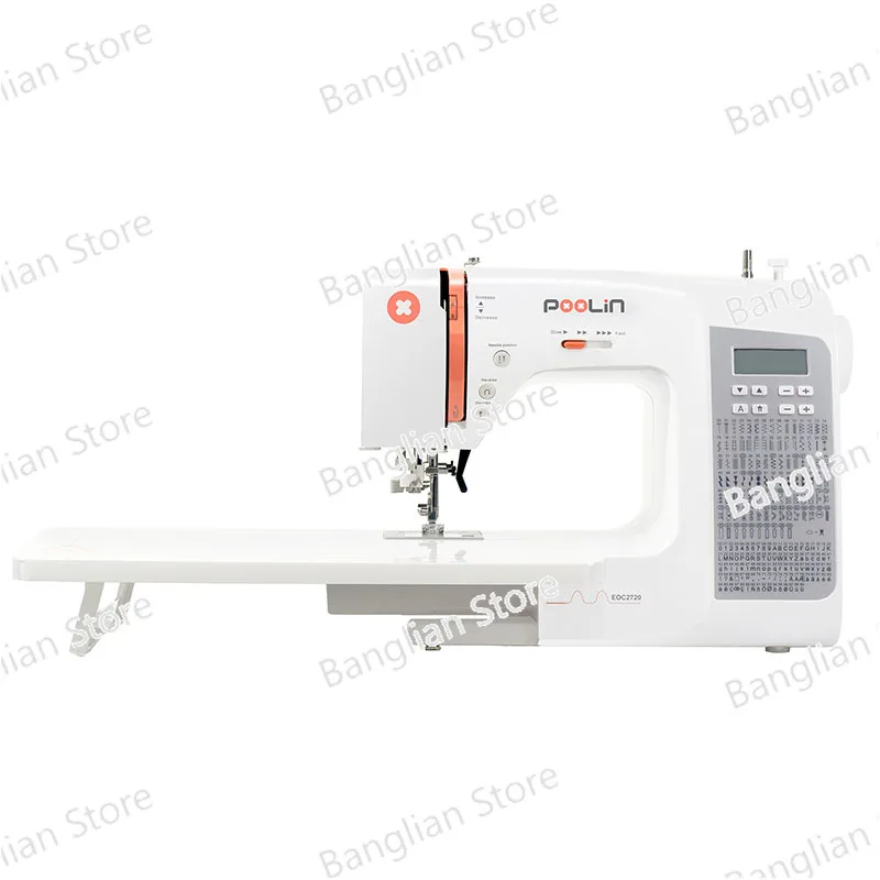 

Poolin Homeuse Sewing Machine, Heavy Duty Computerized with Built-in 200 Stitches, Portable Handle, EOC2720 for High-end Sewing