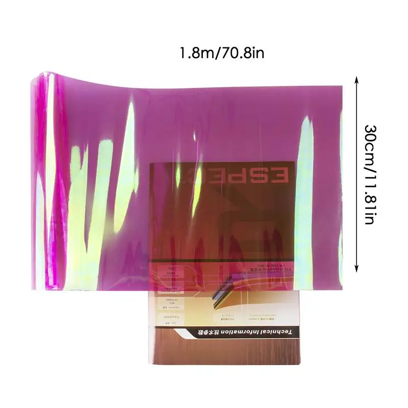 Taillight Tint Extra-Wide Taillight Tint Wrap Roll Car Light Tint Film 11.8x70.8in Color Films For Fog & Tail Lights Self