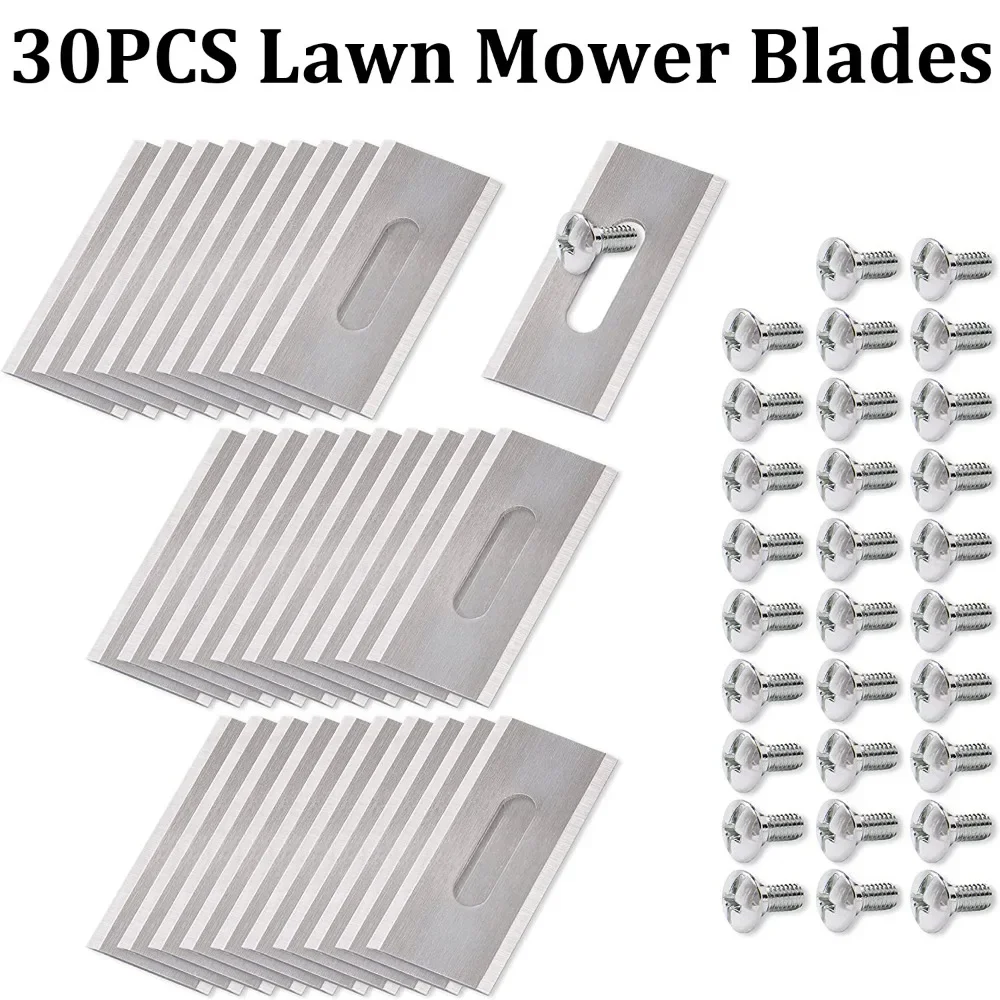 30pcs Spare Blades, Applied to HUSQVARNA Automower 310, 420, 315X, 430X, 305 Suitable for Power Manual Lawnmower