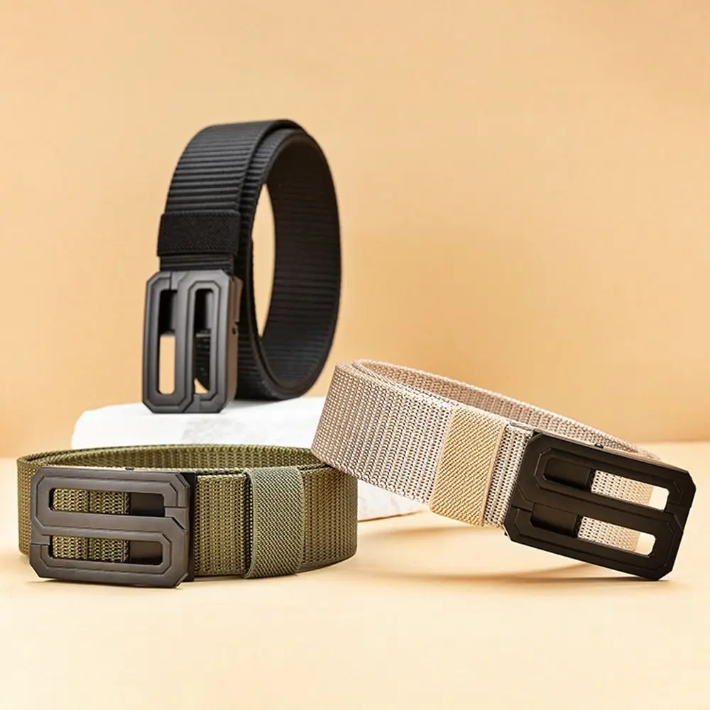 العصرية التجفيف السريع النايلون مضفر حزام العلامة التجارية الفاخرة دائم مشبك معدني حزام عارضة الرياضة في الهواء الطلق حزام للنساء رجل