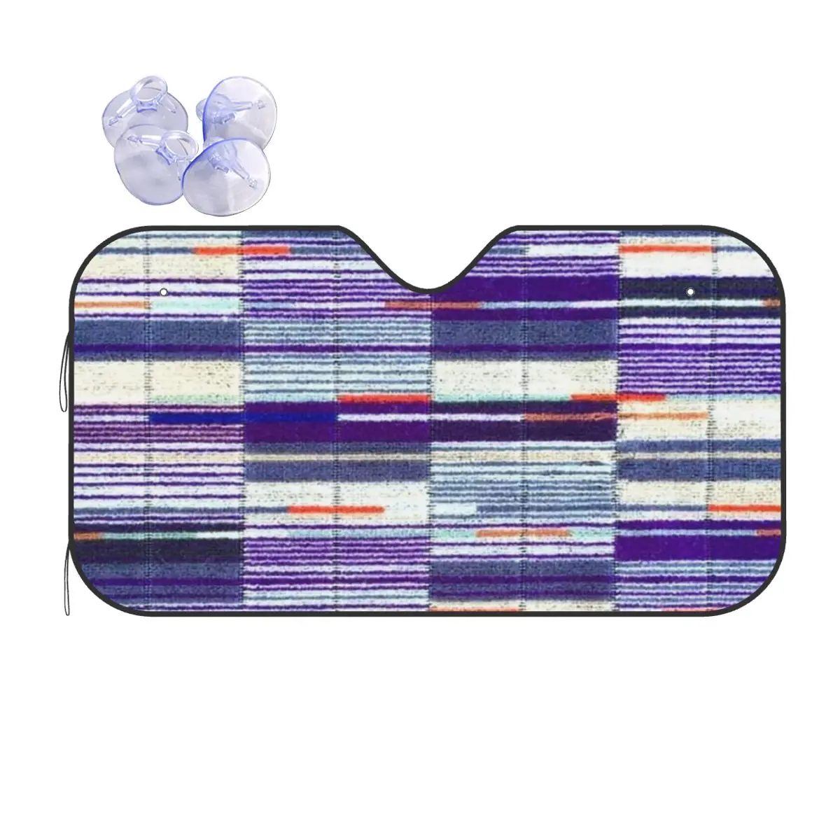 

Elizabeth Line Underground Moquette Seat Cover Sunshade Windscreen Car Front Windshield Window Sun Visor Accessories Covers