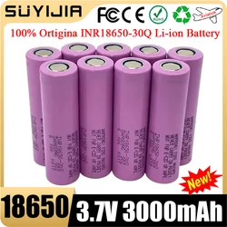 3.7V 3000mah INR18650-30Q 20A Rechargeable Lithium Ion Battery Replacement External Battery for Screwdriver 18650 Battery